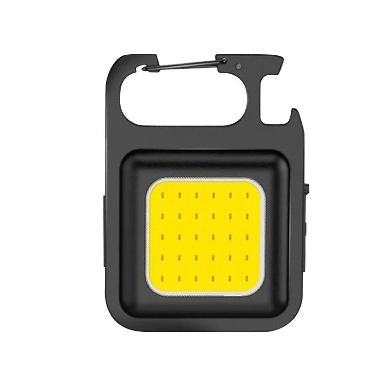 Multifunctional Portable Outdoor Emergency Plastic Body Waterproof Keychain COB Work Camping Torch