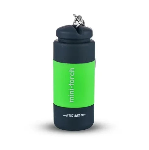 Key Chain Lighting Flashlight Portable Mini Torch Rotary Switch Waterproof